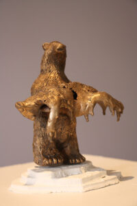 While we Doubt - Polar Bear Sculpture